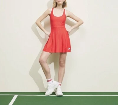 Vestido Prince Pickleball espalda cruzada plisado tenis rojo talla grande nuevo con etiquetas Foto 1 de 4