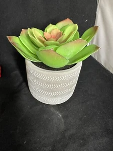 Artificial Plant for Decoration, Fake Potted Plant with Stone Style Planter Pot - Picture 1 of 6