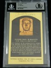 Joe DiMaggio Signed MLB HOF Plaque New York Yankees