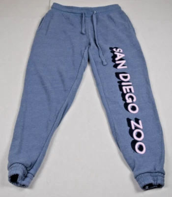 Pantalones deportivos vintage MV Sport San Diego Zoo talla S/M años 90 suaves azules tobillos elásticos Foto 1 de 4