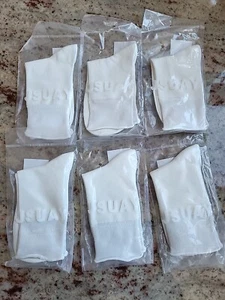 Women's Cotton Nylon Blend Ankle Turn Cuff 6 Pair Pack Socks Size 34-39, 3.5-8.5 - Picture 1 of 12