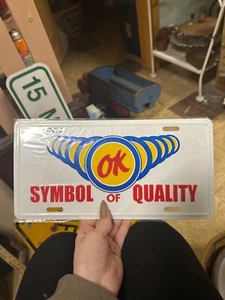 Ok Symbol Of quality License Plate - Picture 1 of 7