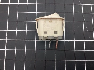 Interruptor balancim de fogão Maytag original do fabricante (branco), 7403P985-60, 74010227 - Imagem 1 de 3