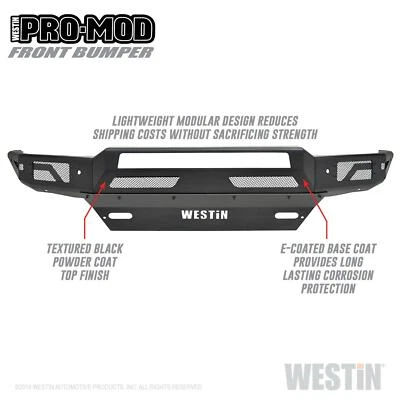 Westin Pro-Mod Front Bumper For 2016-2018 Chevrolet Silverado 1500 58-41005 Foto 1 de 3
