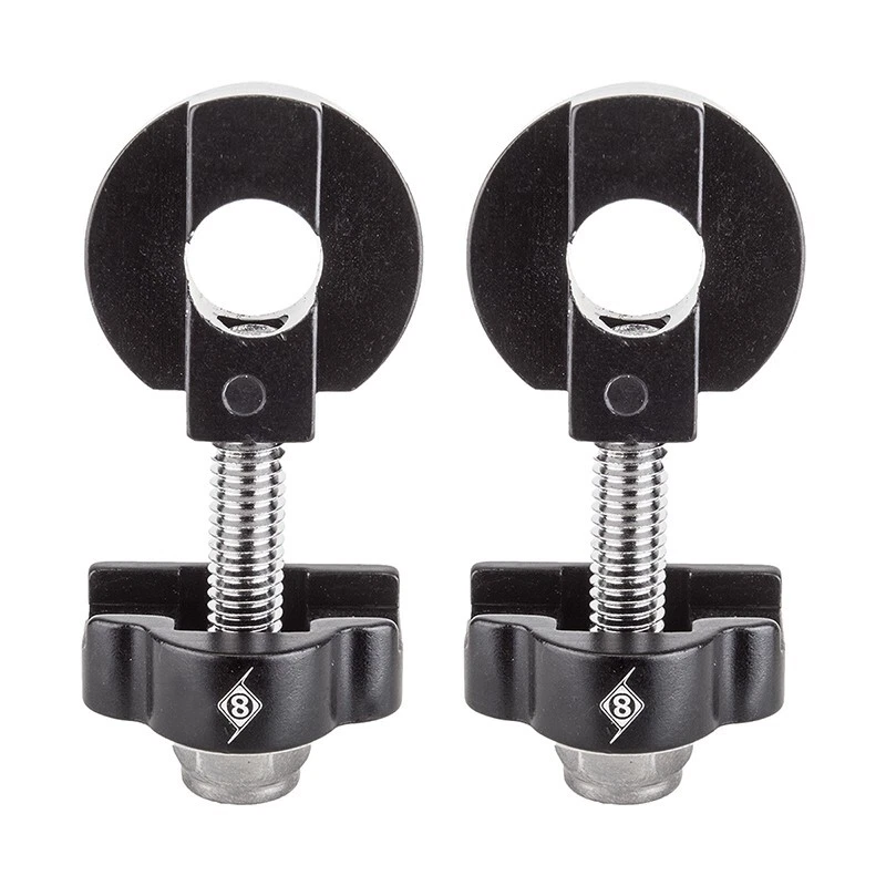 Origin8 BANJO BMX Bike Chain Tensioner Adjustable Alloy For 3/8 Pair BLACK - Image 1 of 1