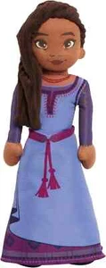 Disney Wish 8 Pollici Peluche Parlante Asha, Giocattolo Interattivo, Capelli Neri e Viola Dr - Foto 1 di 5