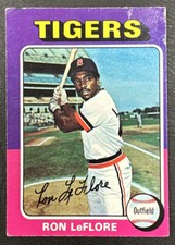 1975 O-Pee-Chee OPC Baseball - #628 Ron LeFlore RC - Detroit Tigers