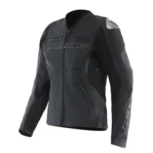 Chaqueta de cuero para mujer Dainese Racing 5 negra/negra 40D/46L chaqueta de moto NUEVA++ - Imagen 1 de 2