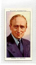 (Jc2255-100)  WILLS RADIO,CELEBRITIES 2ND SERIES,HARRY S.PEPPER,1934#22
