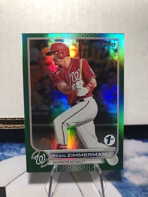 2022 Topps Series 1 1st Edition Green /150 Ryan Zimmerman #296 - Image 1 of 2