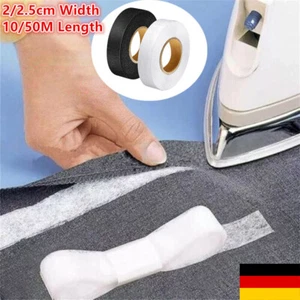 Saumfix zum Aufbügeln Fixierband beidseitig beschichtet Bügelvlies Saumband - Picture 1 of 21
