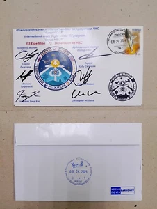 Postal envelope crew and backup crew Soyuz MS-27 ISS 73 Expedition 6 autographs - Picture 1 of 1