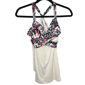 Lululemon Sz 6 Wrap It Up Tank So Fly Butterfly Angel Wing Multi NWT - Picture 1 of 5