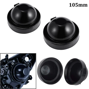 (2) Headlight Dust Housing Cover Kit HID LED Bulb Seal Cap 105mm - Picture 1 of 7