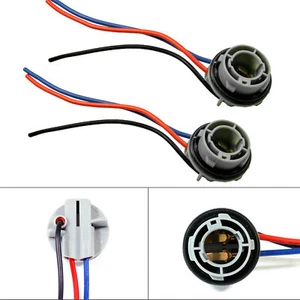 2x 1157 2357 1152 Adapter Extension Wiring Harness Fog Light Headlights Sockets - Picture 1 of 8