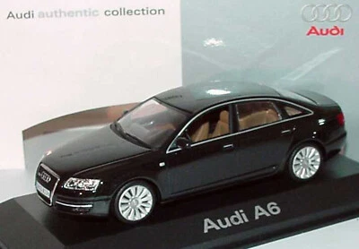 Audi A6 3.2 C6 2004 Tipo 4F Ebony Black MINICHAMPS 5010406123 1/43 Metallo Nero - Immagine 1 di 4
