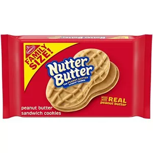 NEW Nutter Butter Family Size Peanut Butter Sandwich Cookies 16 oz - Picture 1 of 22