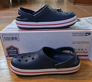 Crocs Adult Unisex Crocband Sandal Navy 11016-410 - Picture 1 of 9