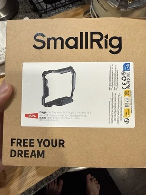 Pacote SmallRig 3594 BUN2484B 3766 2905B A7S III A7IV A7RIV gaiola, cabo, trilhos - Imagem 1 de 4