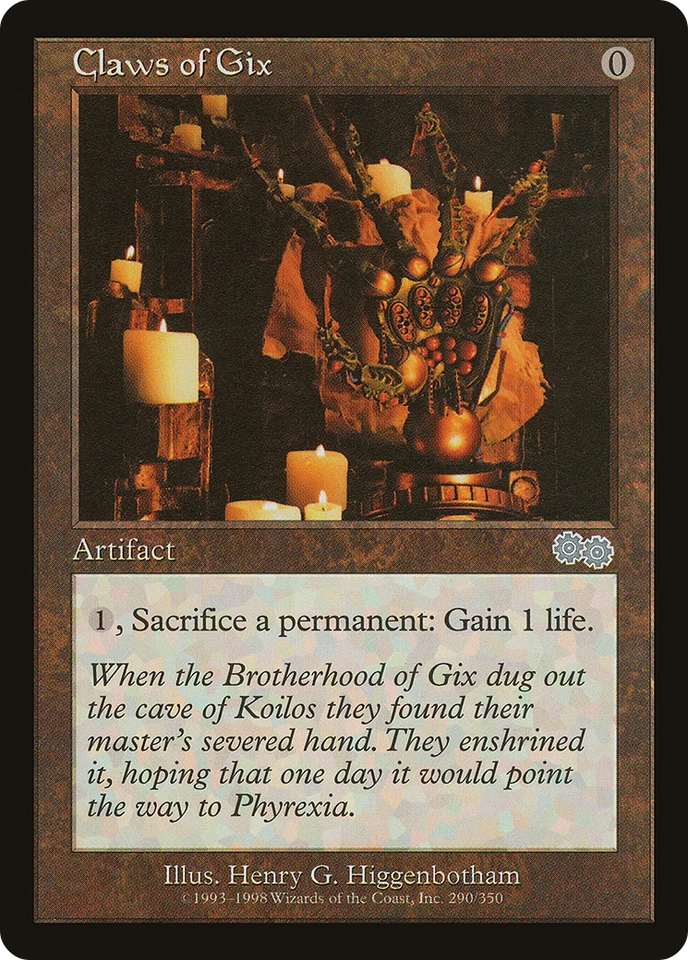 Claws of Gix #290 (MP) Urza's Saga USG Magic MTG - Image 1 of 1
