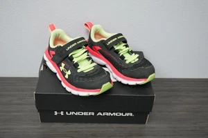 Under Armour Assert 9 AC Shoes Girls Size 11K Athletic Running Sneakers - Picture 1 of 8