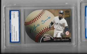 2000 CROWN ROYAL #17 ALFONSO SORIANO AUTHENTIC AUTOGRAPH IGS NM-MT 8 - Picture 1 of 1