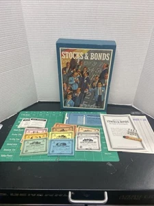 VINTAGE Stocks & Bonds Bookshelf Board Game 3M 1964 Complete - Picture 1 of 7