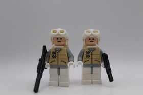 LEGO Hoth Rebel Trooper Minifigure 7666 sw0167 Star Wars CMF Lot Of 2 HTF Rare