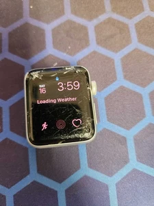Apple Watch Series 3 38mm A1858 - GPS - Silver Aluminum - For Parts - Picture 1 of 7