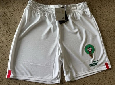 Morocco FRMF 22/23 Puma Drycell Away White Soccer Football Shorts NWT Medium Med - Image 1 of 4