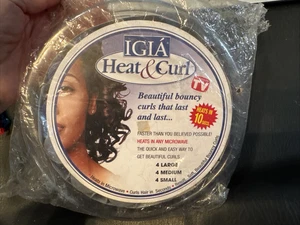IGIA Heat & Curl Set Of 12 Microwave Heat Curlers Vintage New Old Stock ASOTV - Picture 1 of 3