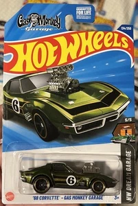 🔥2025 Hot Wheels ‘68 Corvette Gas Monkey Garage Green ~ HW Dream Garage NEW - Bild 1 von 4