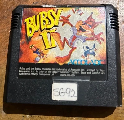 Bubsy II Video Game for Sega Genesis - Loose Cartridge Only - Image 1 of 2