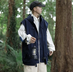 Men Travel Vest Outdoor Fishing Pockets Vest Summer Hiking Photo Waistcoat Gift - Picture 1 of 18