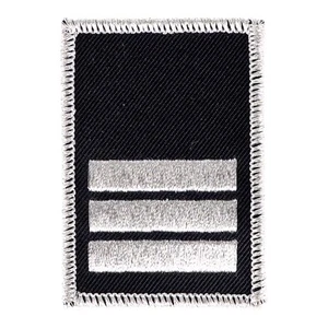 Klettabzeichen WW  3 Balken silber + Paspel - Bild 1 von 1