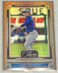 James Triantos 2025 Panini Tres y Dos Bases Cargadas Oro #1/3 Cachorros #83 - Imagen 1 de 1