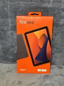 Amazon Fire HD 8 Latest 2024 8" HD tablet with Wi-Fi 3GB / 32 GB, Black,  New - Picture 1 of 4