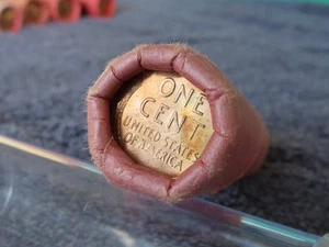 1957-D **Original Bank Wrap**   Uncirculated Lincoln Cent Roll - OBW  Pennies - Picture 1 of 6