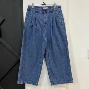 Madewell Plissee Wide Leg Jeans Größe 10 Baggy Medium Wash - Bild 1 von 5