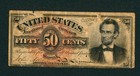 50¢ Cents Fourth Issue ((LINCOLN)) U.S. Fractional Currency ** PAPER CURRENCY