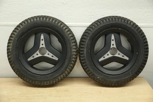 PAIR Permobil FLAT-FREE Drive Wheels Tires 3.00-8 for Power Chairs F3 F5 M3 M5 - Picture 1 of 11