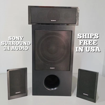 Subwoofer SONY SS-WS102 SS-CT101 Centro y (2) TS-102 Sistema de Altavoces Satelitales Foto 1 de 4