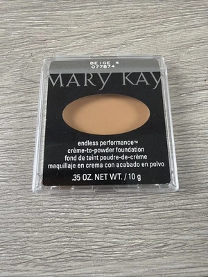 Mary Kay Endless Performance Creme to Powder Foundation Beige 4 # 077874 - Image 1 of 3