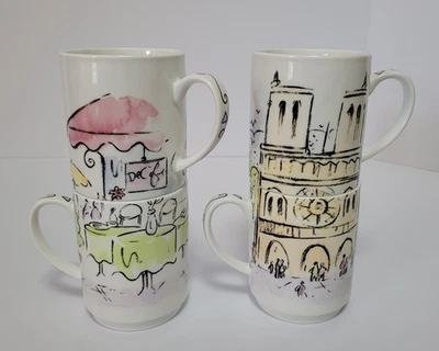 Studio Nova Promenade de Paris Coffee Mugs Set of 4 - Image 1 of 4