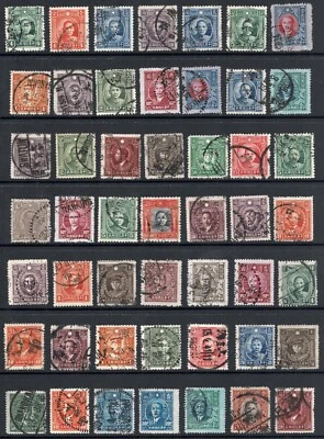 China buen lote usado 49 sellos celebridades para identificar Foto 1 de 2