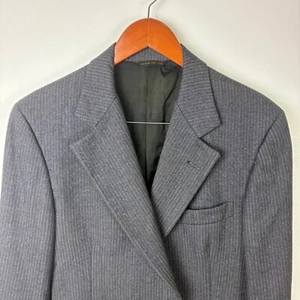 Hart Schaffner Marx Pinstripe Wool Blazer Business Suit Jacket Size 38R - Picture 1 of 8