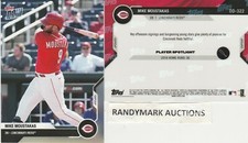 Mike Moustakas CINCINNATI REDS 2020 TOPPS NOW ROAD TO OPENING DAY OD-322 SP 330