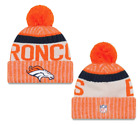 New Denver Broncos Knit Cuff Pom Ski Beanie Hat Cap Orange NFL NWT Fast Ship