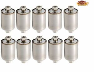 SET OF 10 Herko Fuel Filter FGM03 For Chevrolet Pontiac Cadillac Buick 1986-2007