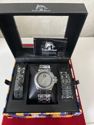 Reloj Techno Master Cronógrafo Diamante Genuino TM-2124 Foto 1 de 4